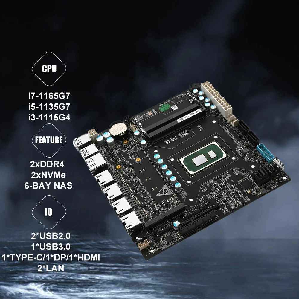 Scheda madre Nas ITX Set integ - Nas Motherboard 8 Sata Mini Itx recensione e prezzo